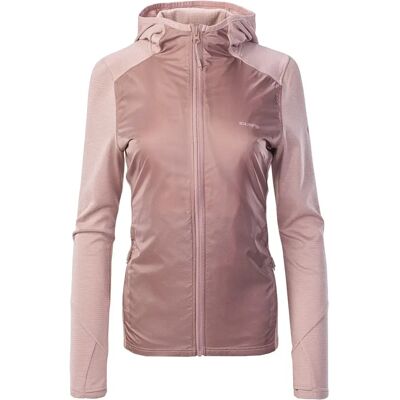 IGUANA Roze Hoodie met volledige ritssluiting en microfleece - Trui IGUANA Roze Hoodie met volledige ritssluiting en microfleece - Trui