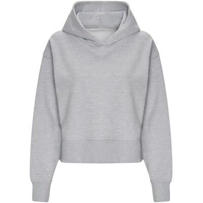 Dames Hoodie Just Hoods Gris XS Dames Hoodie Just Hoods Gris XS
