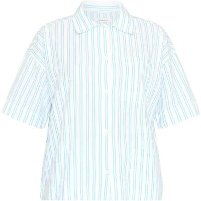 Dames Pyjama Chemisier KnowledgeCotton Apparel Gots Vegan Bleu L Dames Pyjama Chemisier KnowledgeCotton Apparel Gots Vegan Bleu L