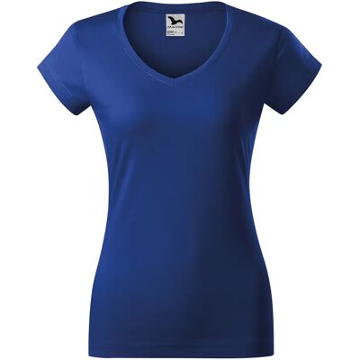 Dames-T-shirt met V-hals Malfini 162 Bleu S Dames-T-shirt met V-hals Malfini 162 Bleu S