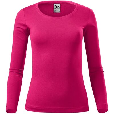 Dames-T-shirt met lange mouwen Malfini Fit-T 169 Rose XS Dames-T-shirt met lange mouwen Malfini Fit-T 169 Rose XS