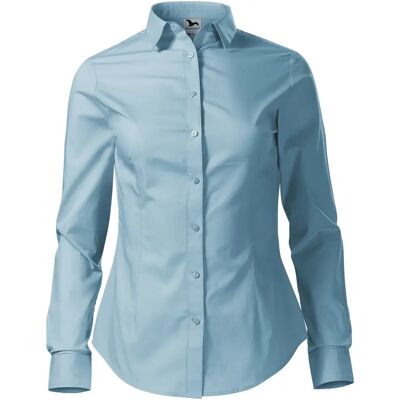 Damesblouse met lange mouwen Malfini Style 229 Bleu XL Damesblouse met lange mouwen Malfini Style 229 Bleu XL