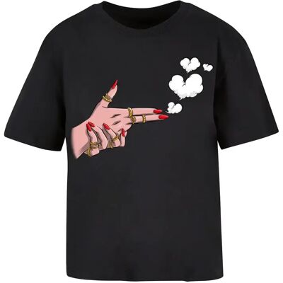 Dames-T-shirt Miss Tee Girl Bang Noir M Dames-T-shirt Miss Tee Girl Bang Noir M