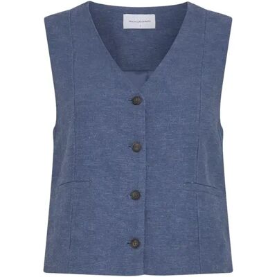 Mouwloos V-hals vest dames Moss Copenhagen Viana Ginia Bleu L Mouwloos V-hals vest dames Moss Copenhagen Viana Ginia Bleu L