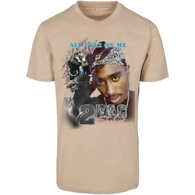 T-shirt Mister Tee tupac retro Blanc M T-shirt Mister Tee tupac retro Blanc M