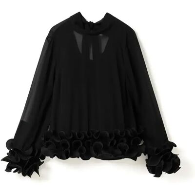 Damesblouse met lange mouwen Noella Latanietta Noir XL Damesblouse met lange mouwen Noella Latanietta Noir XL