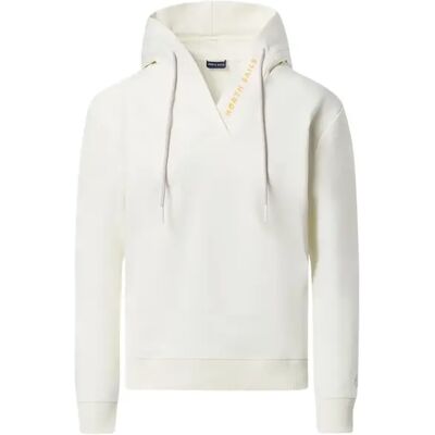 V-hals hoodie voor dames North Sails Blanc M V-hals hoodie voor dames North Sails Blanc M