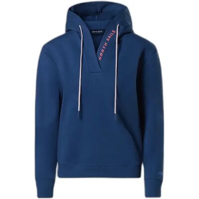 V-hals hoodie voor dames North Sails Bleu S V-hals hoodie voor dames North Sails Bleu S
