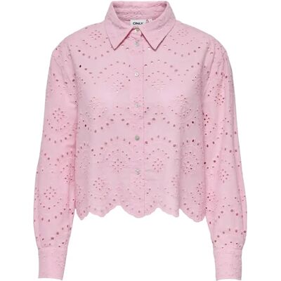 Damesblouse met lange mouwen Only Valais Noos Rose M Damesblouse met lange mouwen Only Valais Noos Rose M