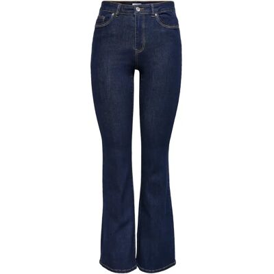 Damesjeans met hoge taille en wijde pijpen Only Wauw Bleu Lx32 Damesjeans met hoge taille en wijde pijpen Only Wauw Bleu Lx32