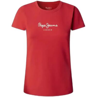 Dames-T-shirt Pepe Jeans New Virginia SS Rouge 2XS Dames-T-shirt Pepe Jeans New Virginia SS Rouge 2XS