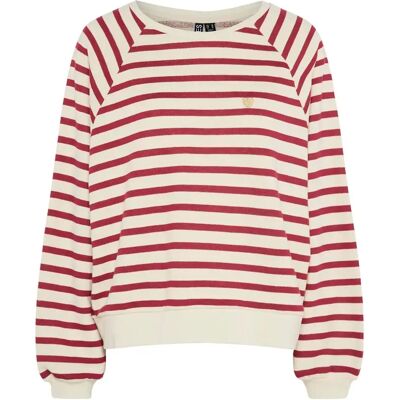 Dames sweatshirt Pieces Greta Blanc S Dames sweatshirt Pieces Greta Blanc S