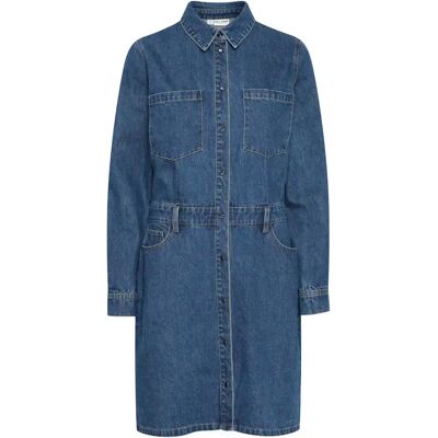 Damesjurk met lange mouwen Pulz Jeans Alina Bleu XS Damesjurk met lange mouwen Pulz Jeans Alina Bleu XS