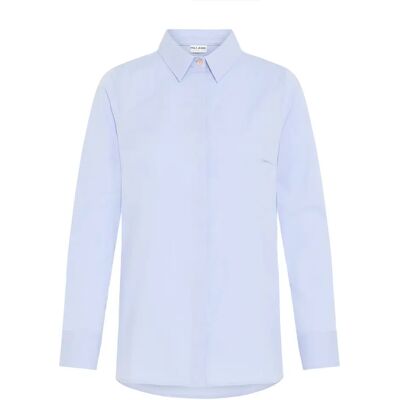 Damesblouse met lange mouwen Pulz Jeans Elna Bleu XL Damesblouse met lange mouwen Pulz Jeans Elna Bleu XL