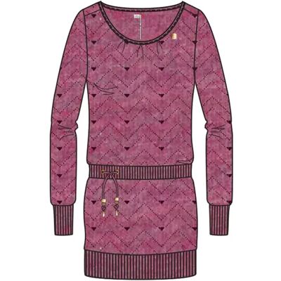 Damesjurk met lange mouwen Ragwear Alexa Zig Zag Rouge M Damesjurk met lange mouwen Ragwear Alexa Zig Zag Rouge M