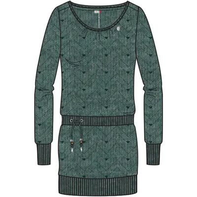 Damesjurk met lange mouwen Ragwear Alexa Zig Zag Vert XL Damesjurk met lange mouwen Ragwear Alexa Zig Zag Vert XL