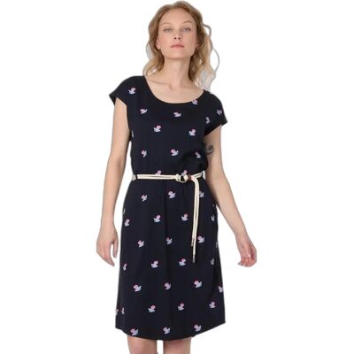 Lange damesjurk Ragwear Lilithe print Bleu XL Lange damesjurk Ragwear Lilithe print Bleu XL
