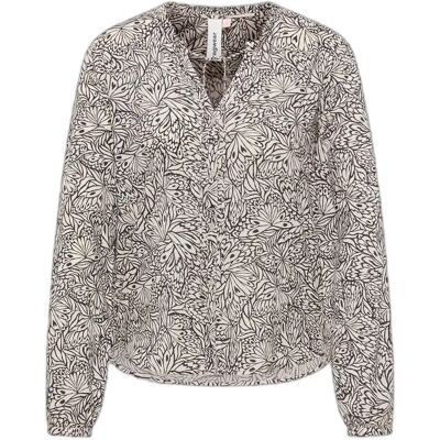Damesblouse met lange mouwen Ragwear Ione Print Beige XL Damesblouse met lange mouwen Ragwear Ione Print Beige XL