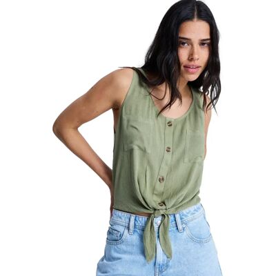 Mouwloze damesblouse Roxy Tropical Hill Vert L Mouwloze damesblouse Roxy Tropical Hill Vert L