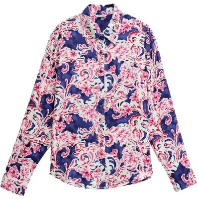 Blouse met lange mouwen met bloemenprint voor dames Salsa Jeans Bleu M Blouse met lange mouwen met bloemenprint voor dames Salsa Jeans Bleu M