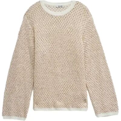 Lurex Gebreide Pullover Dames Salsa Jeans Beige XS Lurex Gebreide Pullover Dames Salsa Jeans Beige XS