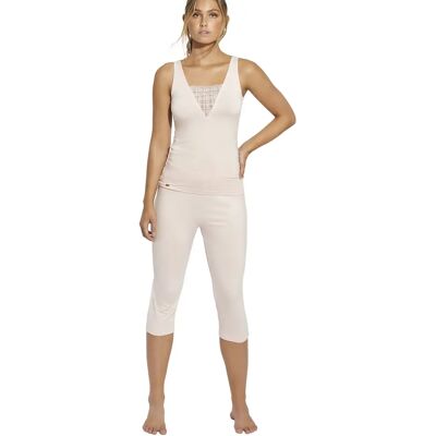 Pyjama capri en top voor dames Selmark Alicia Rose M Pyjama capri en top voor dames Selmark Alicia Rose M