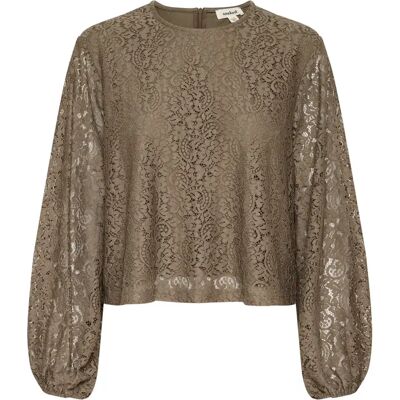 Damesblouse met lange mouwen Soaked in Luxury Henni Gris S Damesblouse met lange mouwen Soaked in Luxury Henni Gris S