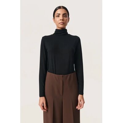 Damestrui met lange mouwen en coltrui Soaked in Luxury Hanadi Noir XL Damestrui met lange mouwen en coltrui Soaked in Luxury Hanadi Noir XL