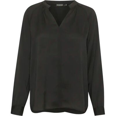 Damesblouse met lange mouwen Soaked in Luxury Ioana Noir XL Damesblouse met lange mouwen Soaked in Luxury Ioana Noir XL