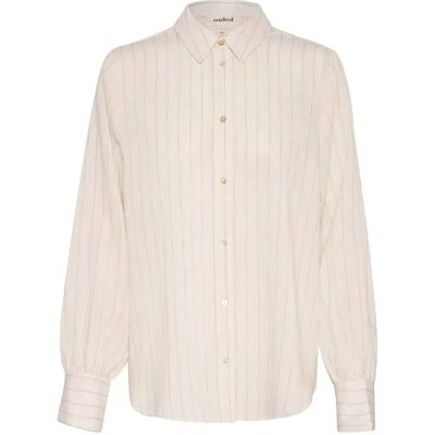 Damesblouse met lange mouwen Soaked in Luxury Roya Blanc XL Damesblouse met lange mouwen Soaked in Luxury Roya Blanc XL