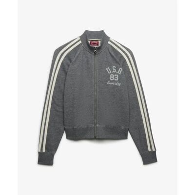 Damesjas Superdry Athletic Essentials Gris 2XS Damesjas Superdry Athletic Essentials Gris 2XS
