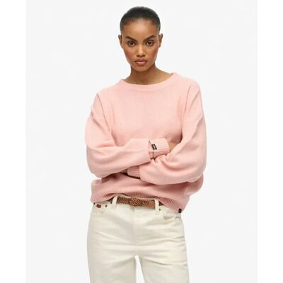 Ruimvallige dames trui met ronde hals Superdry Rose S Ruimvallige dames trui met ronde hals Superdry Rose S