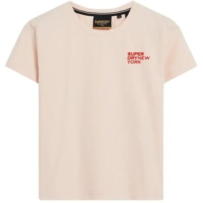 Superdry W1011374A Roze Casual T-shirt - T-shirt Superdry W1011374A Roze Casual T-shirt - T-shirt