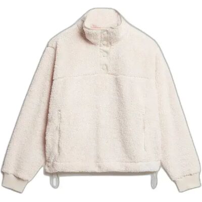 Ultra-zachte trui met vrachtwagenkraag voor dames Superdry Blanc M Ultra-zachte trui met vrachtwagenkraag voor dames Superdry Blanc M