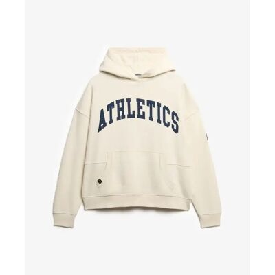 Dames Hoodie Superdry Athletic Essentials Blanc XL Dames Hoodie Superdry Athletic Essentials Blanc XL