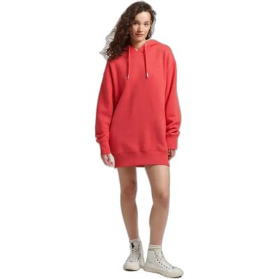 Sweaterjurk van biologisch katoen met geborduurd logo Superdry Rouge XS/S Sweaterjurk van biologisch katoen met geborduurd logo Superdry Rouge XS/S