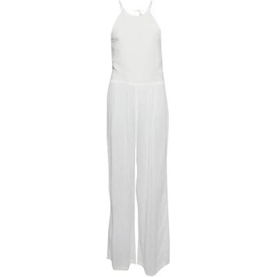 Geborduurde jumpsuit voor dames Superdry Blanc XS Geborduurde jumpsuit voor dames Superdry Blanc XS