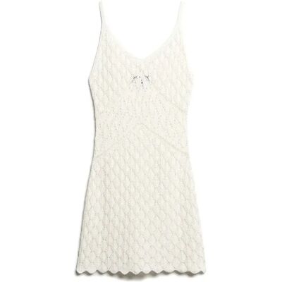 Korte haakjurk voor dames Superdry Blanc M Korte haakjurk voor dames Superdry Blanc M