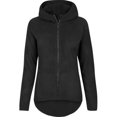 Urban Classics Dames Hoodie Urban Classic polar fleece zip Noir XL Urban Classics Dames Hoodie Urban Classic polar fleece zip Noir XL