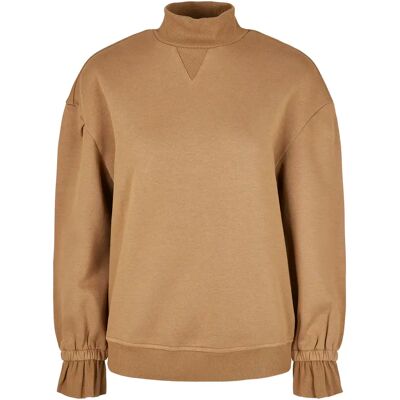 Urban Classics Dames sweatshirt met hoge kraag Urban Hiking Classics Marron M Urban Classics Dames sweatshirt met hoge kraag Urban Hiking Classics Marron M