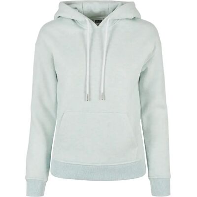 Dames sweatshirt met capuchon Urban Classics color melange Bleu M Dames sweatshirt met capuchon Urban Classics color melange Bleu M