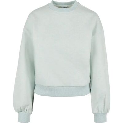 Dames sweatshirt Urban Classics oversized col rond-grandes tailles Bleu 4XL Dames sweatshirt Urban Classics oversized col rond-grandes tailles Bleu 4XL