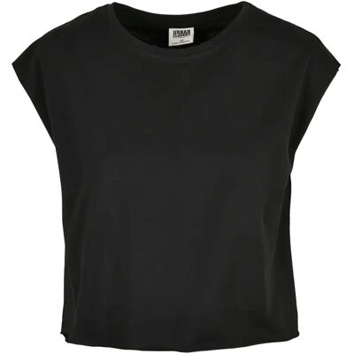 Dames-T-shirt Urban Classics organic short (Grandes tailles) Noir 3XL Dames-T-shirt Urban Classics organic short (Grandes tailles) Noir 3XL