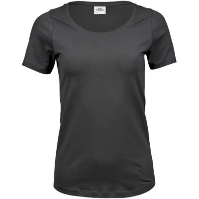 Tee Jays Dames T-shirt Stretch Tee - S - Grijs - T-shirt Tee Jays Dames T-shirt Stretch Tee - S - Grijs - T-shirt