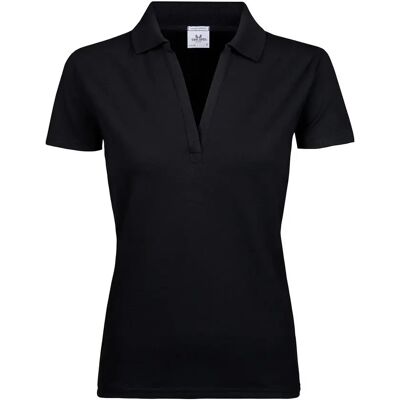 V-hals Polo Dames Tee Jays Noir XL V-hals Polo Dames Tee Jays Noir XL