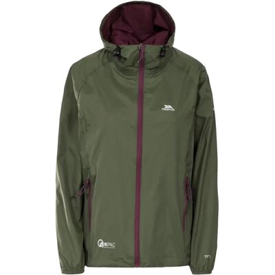 Trespass Dames Waterdichte Pakketbare Jas Moss - Ademend, Winddicht, Packable Trespass Dames Waterdichte Pakketbare Jas Moss - Ademend, Winddicht, Packable