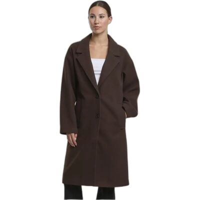 Oversized lange jas voor dames Urban Classics Marron 3XL Oversized lange jas voor dames Urban Classics Marron 3XL