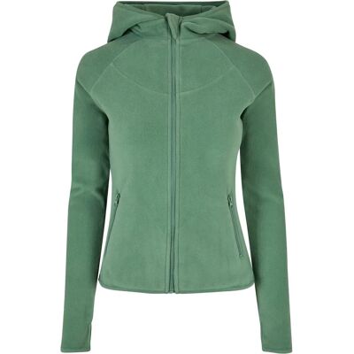 Dames gevoerde hoodie met rits Urban Classics Vert XS Dames gevoerde hoodie met rits Urban Classics Vert XS