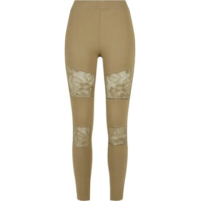 Dames legging Urban Classics Laces Inset Vert L Dames legging Urban Classics Laces Inset Vert L