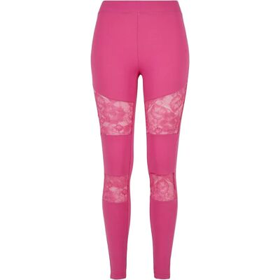 Dames legging Urban Classics Laces Inset GT Violet 3XL Dames legging Urban Classics Laces Inset GT Violet 3XL